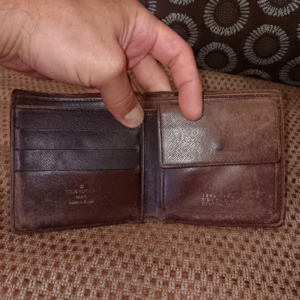 Louis Vuitton mens damier ebene wallet centenaire edition - Picture 5 of 6